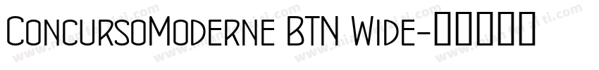 ConcursoModerne BTN Wide字体转换